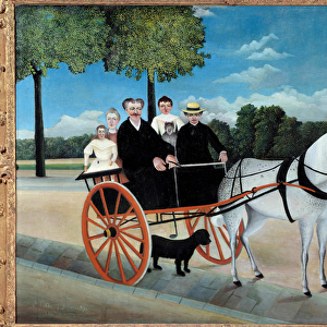 The Carriole of Father Junier painting by Henri Rousseau called the Customs Rousseau