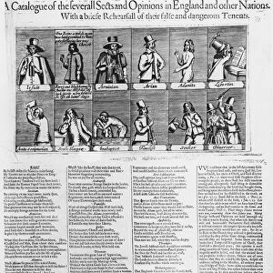 A Catalogue of the Several Sects and Opinions in England and Other Countries, 1646