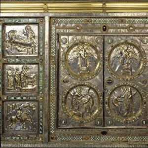 Detail of the central panel of the golden Altar, (9th century)