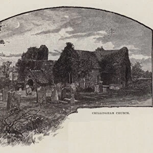 Chillingham Castle, Chillingham Church (litho)