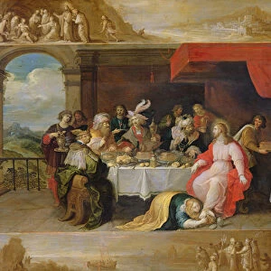 Christ in the House of Simon the Pharisee, 1637 (oil on canvas)