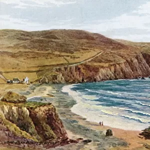 Clarach Bay, Aberystwyth (colour litho)