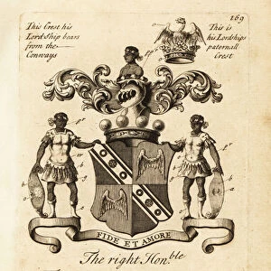 Coat of arms of the Right Honourable Francis Seymour Conway, Lord Conway