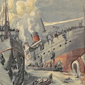 Collision between the English steamer "Huddersfield"