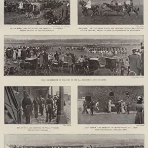 The Coronation Review, Scenes of the Royal Visit to Aldershot (b / w photo)