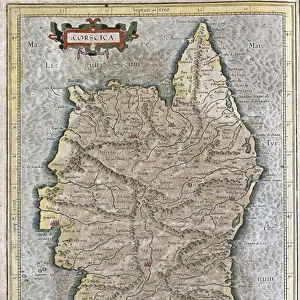 Corsica, France (engraving, 1596)