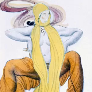 Costume design for a Bacchic Dancer, from The Legend of Joseph, c. 1914 (colour litho)