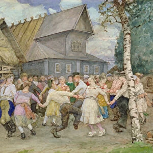 Country Dance, 1917-22 (w / c on paper)