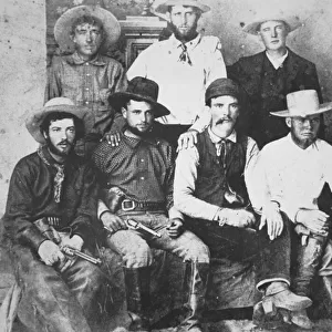 Cowboys of the XIT Ranch, Texas, c. 1890 (b / w photo)