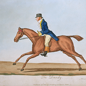 The Dandy, published by Hannah Humphrey in 1810 (hand-coloured etching)