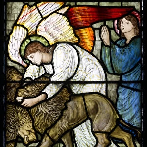 Daniel In The Lions Den, 1879 (stained glass)