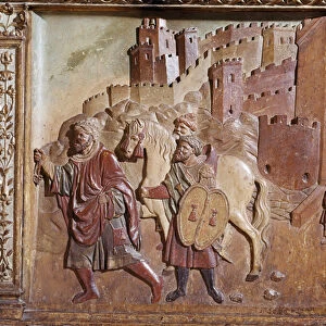 The Delivery of Granada Retable, 15th century (painted wood)