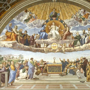 Disputa, from the Stanza della Segnatura, 1508-11 (fresco)
