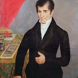 Don Jose Cecilio del Valle (1777-1834) (oil on canvas)