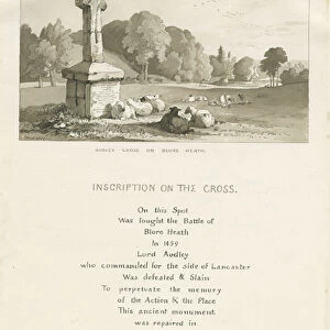 Drayton-in-Hales - Audley Cross on Blore Heath : sepia drawing, 1838 (drawing)