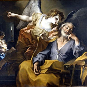 The Dream of Joseph Painting by Stefano Maria dit Legnanino (1660-1715) 1708 Museo Civico