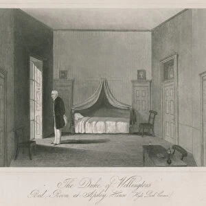 The Duke of Wellingtons bedroom at Apsley House, Hyde Park Corner (engraving)