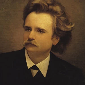 Edvard Hagerup Grieg (1843-1907) (oil on canvas)