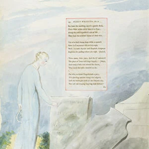 Elegy written in a Country Church-Yard, design 112 from The Poems