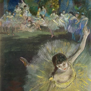 End of an Arabesque, 1877 (oil & pastel on canvas)