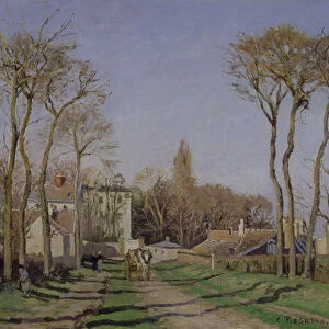 Entrance to the Village of Voisins, Yvelines, 1872 (oil on canvas)