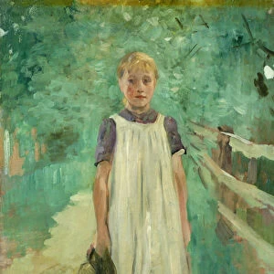 A Farmgirl, 1895 (oil on canvas)