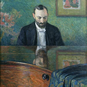 Feliks Jasienski (1861-1929) at the Piano, 1908 (oil on canvas)
