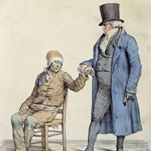You are Fine!, depiction of the poor mans doctor, engraved by Langlume (fl
