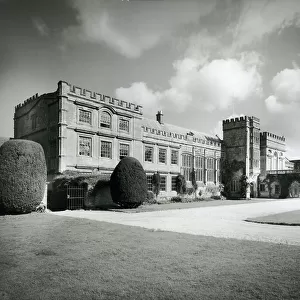 Forde Abbey, the south front, from 100 Favourite Houses (b/w photo)