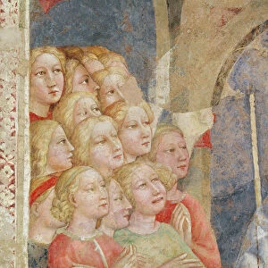 Fragments of heads (fresco)