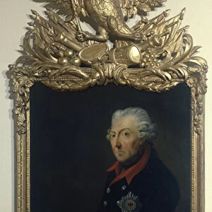 Frederick II of Prussia (oil on panel)