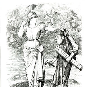 A French Lesson, cartoon from Punch magazine, April 8th 1871