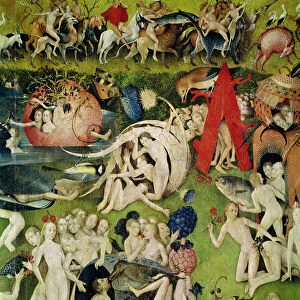 The Garden of Earthly Delights: Allegory of Luxury, detail of the central panel, c