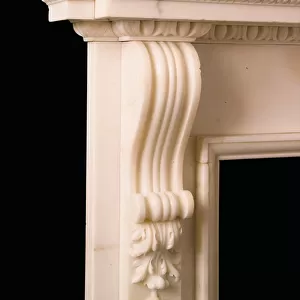 George II statuary chimneypiece, c. 1755 (marble) (see also 941027-8)