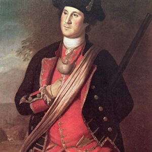 George Washington in the uniform of a Colonel of the Virginia Militia during the French