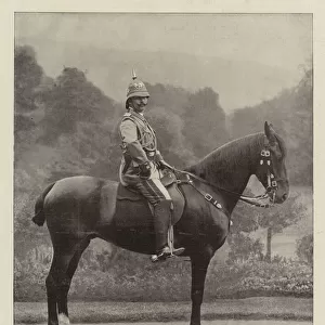 The German Emperor in the Uniform in which he will Visit the Holy Land (b / w photo)