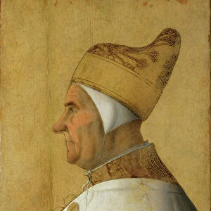 Giovanni Mocenigo (1408-85) Doge of Venice (oil on panel) (see also 60649)