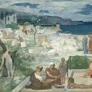 The Greek Colony, Marseille, 1869 (oil on canvas)