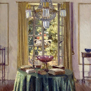 The Green Table Cloth, 1926 (oil on canvas)