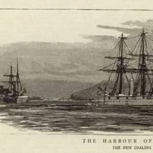 The Harbour of Port Hamilton, Corea, the New Coaling Station in the North Pacific (engraving)