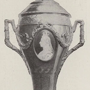 The Heligoland Cup, Reverse (b / w photo)