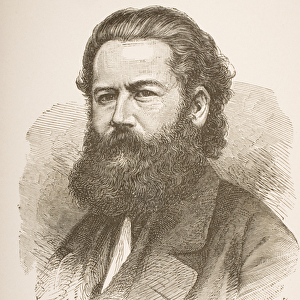 Henrik Ibsen (1828-1906) c. 1858 (engraving)