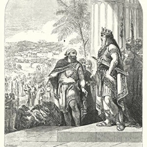 Hirams Messengers received by David (engraving)