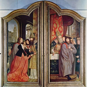 The Holy Kinship, or the Altarpiece of St. Anne, detail of the reverse of the central panels