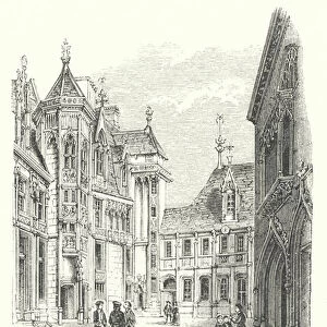 House of Jacques Coeur, Bourges (engraving)