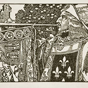 An illustration from The Story of King Arthur and his Knights, 1903 (litho)