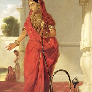 An Indian Dancing Girl with a Hookah, 1772 (oil on canvas)