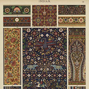 Indian, Embroidery, Weaving, Plaiting and Lackerwork (colour litho)