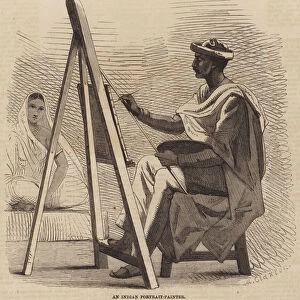 An Indian Portrait-Painter (engraving)