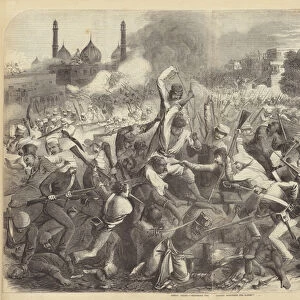 Inside Delhi, "Remember the Ladies! Remember the Babies!"(engraving)